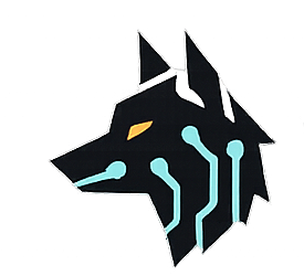 The Black Wolf Tech wolf-head logo mark